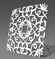 Резная 3D перегородка С6 Арабеска